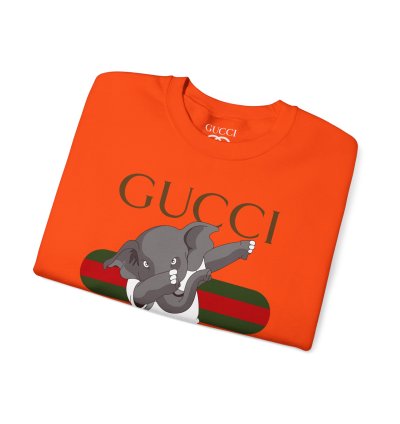 Gucci Elephant Orange Sweatshirt - Size Usa