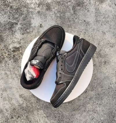 Travis Scott X Air Jordan 1 Low Black Phantom