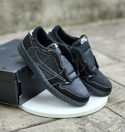 Travis Scott X Air Jordan 1 Low Black Phantom