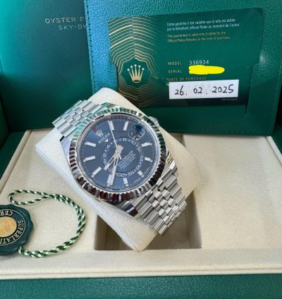 Rolex Sky-dweller 336934 Blue Jubilee 2025