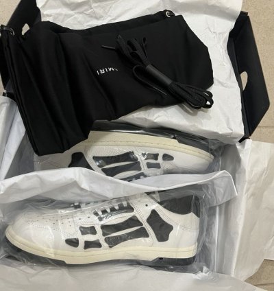 Amiri Skeleton Low Top Sneakers Sz 4310us