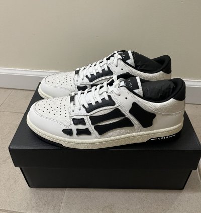 Amiri Skeleton Low Top Sneakers Sz 4310us
