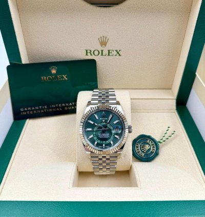 Rolex Sky-dweller 336934 Green Dial Jubilee Bracelet Unworn 2025