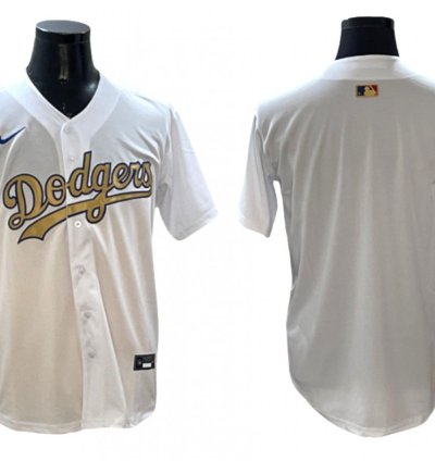 Los Angeles Dodgers White 2025 Gold Collection Limited Jersey