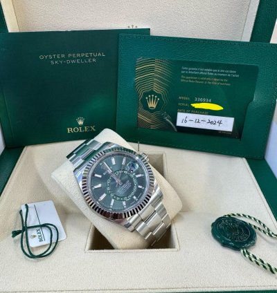 Rolex Sky-dweller 336934 Mint Green 2024 Oyster Stickers