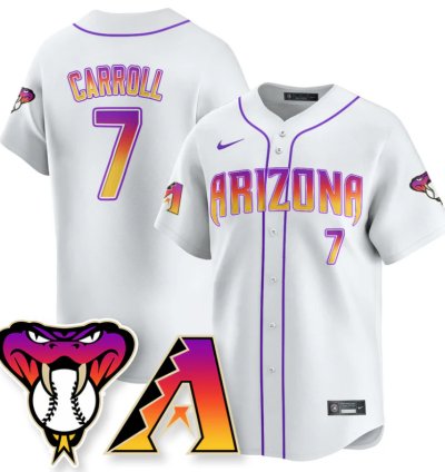 Corbin Carroll Jersey 7 Arizona Diamondbacks 2025 City Connect Concept Stitched White
