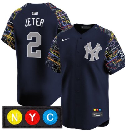 Derek Jeter Jersey 2 New York Yankees Subway Style Vapor Premier Limited Stitched