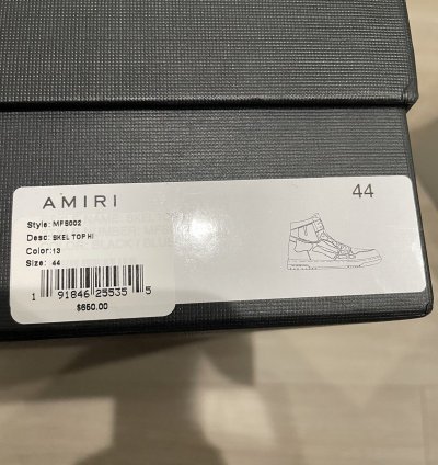 Amiri Skeleton Panelled High Top