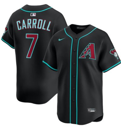 Corbin Carroll 7 Arizona Diamondbacks Alternate Limited Player Men Jersey - Black