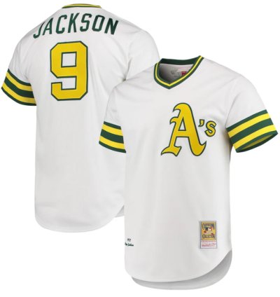 Reggie Jackson Oakland Athletics 1972 Cooperstown White Jersey - All Stitched
