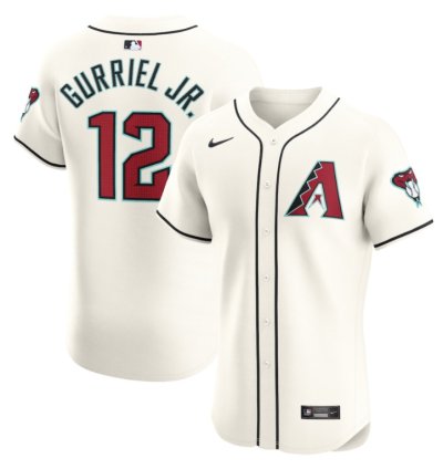 Lourdes Gurriel Jr 12 Arizona Diamondbacks Home Elite Player Men Jersey - White
