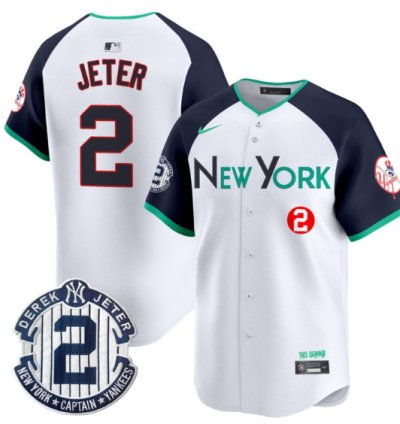Derek Jeter Jersey 2 New York Yankees City Connect Vapor Premier Limited Stitched Alternate