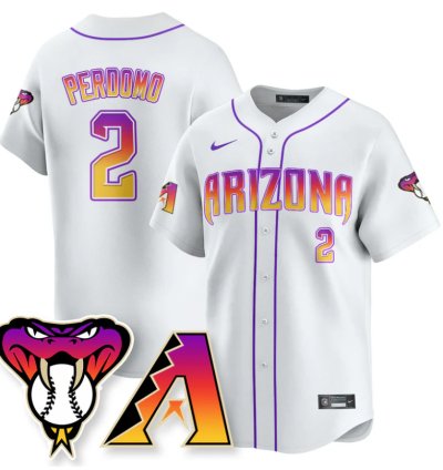 Geraldo Perdomo Jersey 2 Arizona Diamondbacks 2025 City Connect Concept Stitched White
