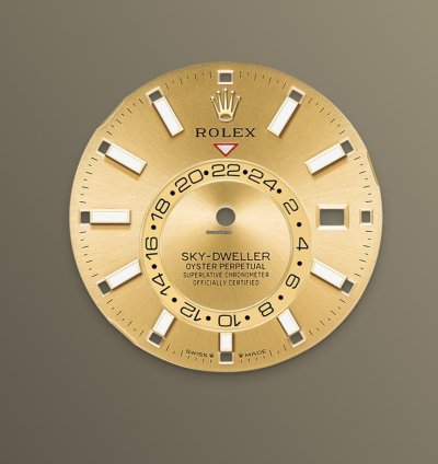 Rolex Sky-dweller 42 Gold Steel Champagne Unworn 2023