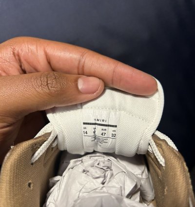 Amiri Skeleton Sneakers Tan