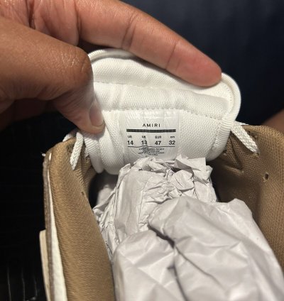 Amiri Skeleton Sneakers Tan