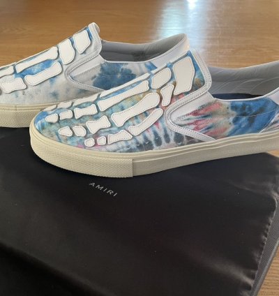 Amiri Skeleton Toe Tie-dye Slip On