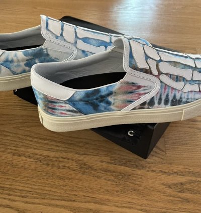 Amiri Skeleton Toe Tie-dye Slip On