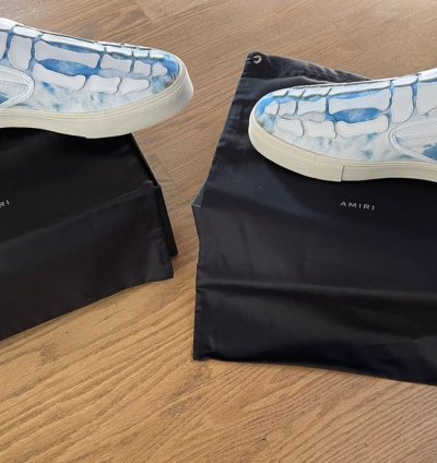 Amiri Skeleton Toe Tie-dye Slip On