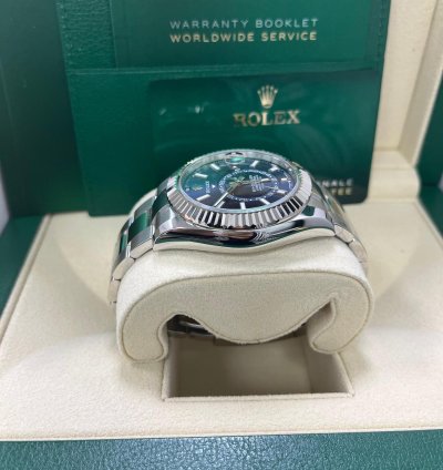 Rolex Sky-dweller 42 Mm Oystersteel And White Gold Blue Dial 336934