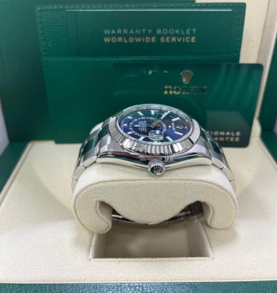 Rolex Sky-dweller 42 Mm Oystersteel And White Gold Blue Dial 336934