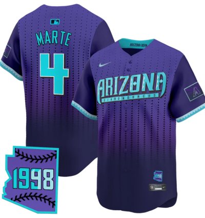 Ketel Marte Jersey 4 Arizona Diamondbacks 2025 City Connect Vapor Premier Limited Stitched
