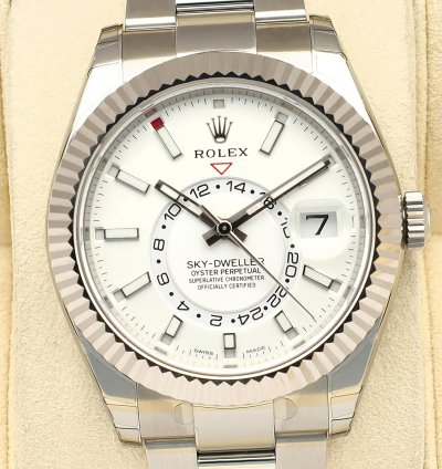 Rolex Sky-dweller 42 New Full Stickers 326934 11 2017 Box Papers Warranty