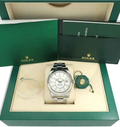 Rolex Sky-dweller 42 New Full Stickers 326934 11 2017 Box Papers Warranty