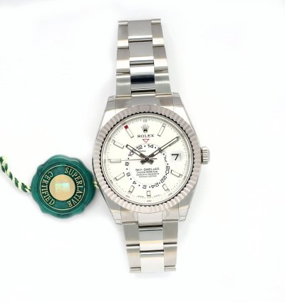 Rolex Sky-dweller 42 New Full Stickers 326934 11 2017 Box Papers Warranty