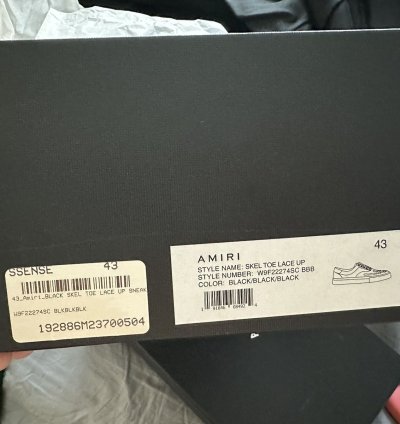 Amiri Skeltoe Black