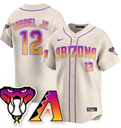Lourdes Gurriel Jr Jersey 12 Arizona Diamondbacks 2025 City Connect Concept Stitched Cream