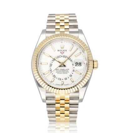 Rolex Sky-dweller 42 Steel - Yellow Gold White Jubilee New Unworn 2024 Papers