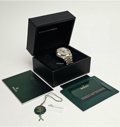 Rolex Sky-dweller 42 Steel - Yellow Gold White Jubilee New Unworn 2024 Papers
