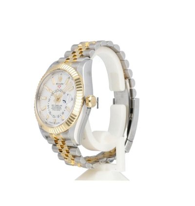 Rolex Sky-dweller 42 Steel - Yellow Gold White Jubilee New Unworn 2024 Papers