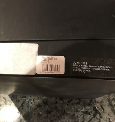 Amiri Skinny Stack Black Suede Boots - Bnib