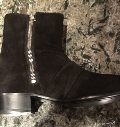 Amiri Skinny Stack Black Suede Boots - Bnib