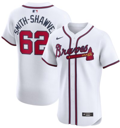 Aj Smith-shawver 62 Atlanta Braves Home Elite Player Men Jersey - White