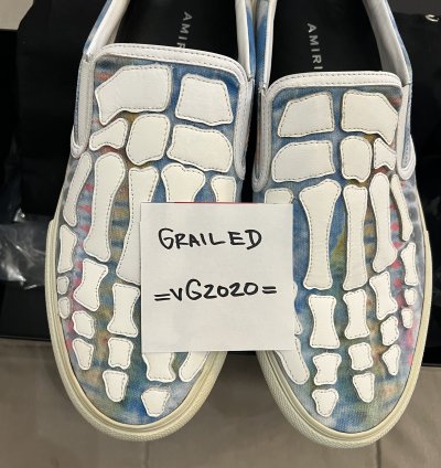 Amiri Slip On Bone Sneakers