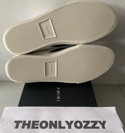 Amiri Slip On Bones Skel Toe Sneakers Black White Sz 46 13