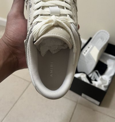 Amiri Snake Skeleton Low Top Sz 10