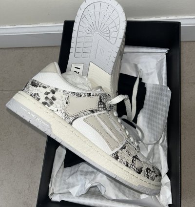 Amiri Snake Skeleton Low Top Sz 10