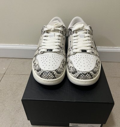 Amiri Snake Skeleton Low Top Sz 10