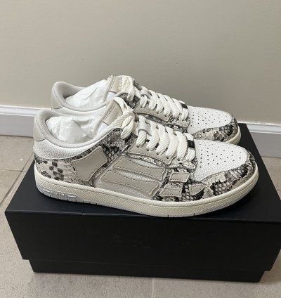 Amiri Snake Skeleton Low Top Sz 10
