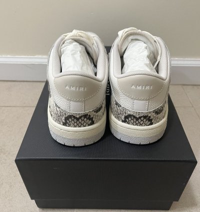 Amiri Snake Skeleton Low Top Sz 10