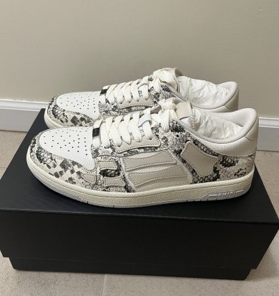 Amiri Snake Skeleton Low Top Sz 10