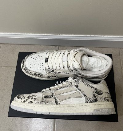 Amiri Snake Skeleton Low Top Sz 10