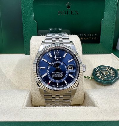 Rolex Sky-dweller 42mm Blue Dial Jubilee Bracelet 336934 New Unworn 2025