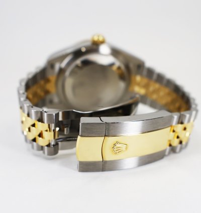 Rolex Sky-dweller 42mm Fluted Bezel Steel Yellow Gold Black Index Dial Jubilee Bracelet 326933
