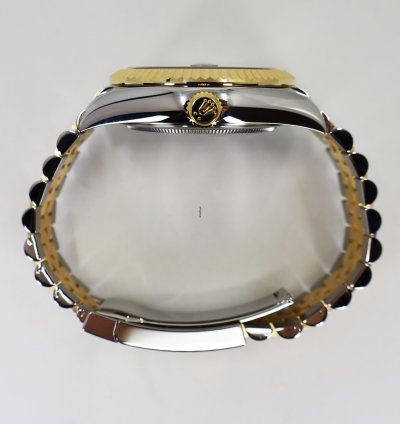 Rolex Sky-dweller 42mm Fluted Bezel Steel Yellow Gold Black Index Dial Jubilee Bracelet 326933