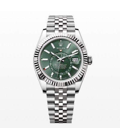 Rolex Sky-dweller 42mm Green Dial Jubilee Bracelet New Unworn 2024